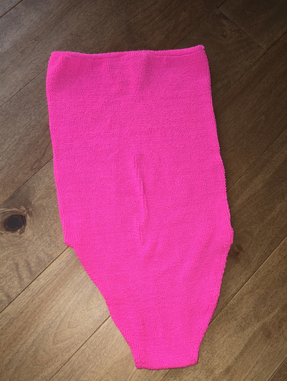 Hot Pink One-Piece Swimsuit - Women's Strapless Style
